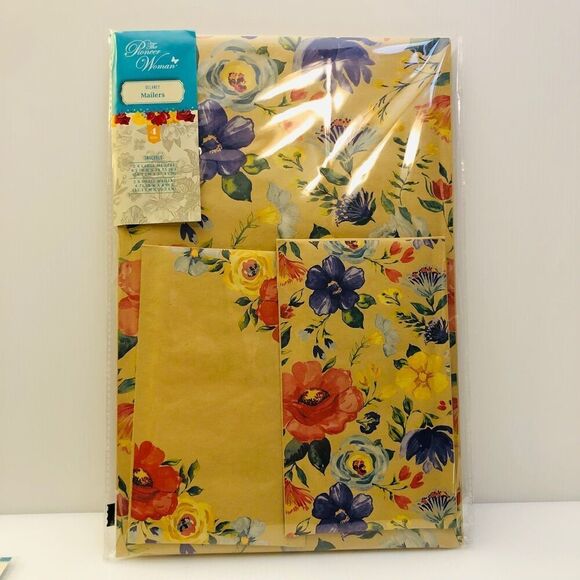 Pioneer Woman Delaney Bubble Mailer Pack - Picture 1 of 5